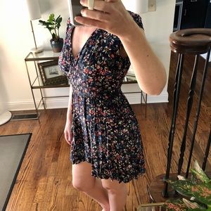 J crew Dress Navy blue and floral